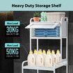 Toilet Shelf Freestanding Organiser Storage Cabinet Bathroom Shampoo Holder Over Washer Laundry Washing Machine Organisation