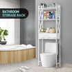 Toilet Storage Shelf Freestanding Bathroom Holder Organiser Adjustable Rack Cabinet Over Washer Washing Machine Organisation