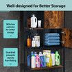 Toilet Storage Shelf Freestanding Bathroom Holder Organiser Adjustable Rack Cabinet Over Washer Washing Machine Organization