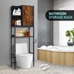 Toilet Storage Shelf Freestanding Bathroom Holder Organiser Adjustable Rack Cabinet Over Washer Washing Machine Organization