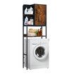 Toilet Storage Shelf Freestanding Bathroom Holder Organiser Adjustable Rack Cabinet Over Washer Washing Machine Organization