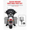 Chrome Stainless Steel Seat Bolt Nut Kit Compatible for Harley Davidson 1996-2024