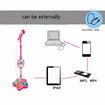 Kids Microphone with Stand Karaoke Song Music Instrument Toys Brain-Training Educational Toy Birthday Gift Color Black
