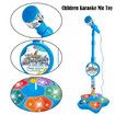 Kids Microphone with Stand Karaoke Song Music Instrument Toys Brain-Training Educational Toy Birthday Gift Color Black