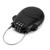 Retractable Cable Lock, Security Password Lock Steel Cable Luggage Locks