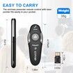 Presentation Clicker Pointer Wireless Presenter Remote Control, USB Presentation Remote PPT Clicker Slide Clicker Advancer for Mac/Win/Computer/Laptop