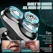 Mens Electric Razor for Men Face Shaver f  Rechargeable Razors  Cordless Waterproof Wet Dry