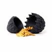 Dragon Egg,Red Mix Gold,Surprise Egg Toy with Flexible Dragon,3D Printed Gift,Articulated Dragon Egg Fidget Toy (Black and Gold,12" Dragon )