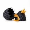 Dragon Egg,Red Mix Gold,Surprise Egg Toy with Flexible Dragon,3D Printed Gift,Articulated Dragon Egg Fidget Toy (Black and Gold,12" Dragon )