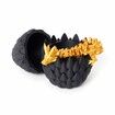 Dragon Egg,Red Mix Gold,Surprise Egg Toy with Flexible Dragon,3D Printed Gift,Articulated Dragon Egg Fidget Toy (Black and Gold,12" Dragon )