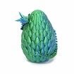 Dragon Egg,Red Mix Gold,Surprise Egg Toy with Flexible Dragon,3D Printed Gift,Articulated Dragon Egg Fidget Toy (Green and Blue,12" Dragon )