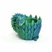 Dragon Egg,Red Mix Gold,Surprise Egg Toy with Flexible Dragon,3D Printed Gift,Articulated Dragon Egg Fidget Toy (Green and Blue,12" Dragon )