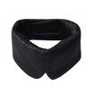 100% Mulberry Silk Sleep Mask Eye Mask for Women Man with Adjustable Band, for Side Sleeper Blackout Sleep Mask for Travel Rest, Black