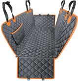 Dog Seat Cover Waterproof Hammock 600D Nonslip Durable Soft Pet Back Seat Covers for Cars Trucks and SUVs(Orange)
