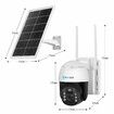 Solar Security Camerax4 Wireless Outdoor CCTV WiFi Home Surveillance System 4MP PTZ Remote 2 Way Audio Color Night Vision