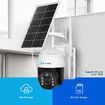 Solar Security Camerax4 Wireless Outdoor CCTV WiFi Home Surveillance System 4MP PTZ Remote 2 Way Audio Color Night Vision