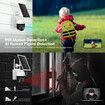 Solar Security Camerax4 Wireless Outdoor CCTV WiFi Home Surveillance System 4MP PTZ Remote 2 Way Audio Color Night Vision