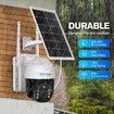 Solar Security Camerax2 Wireless Outdoor CCTV WiFi Home Surveillance System 4MP PTZ Remote 2 Way Audio Color Night Vision