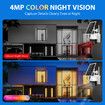 Solar Security Camerax2 Wireless Outdoor CCTV WiFi Home Surveillance System 4MP PTZ Remote 2 Way Audio Color Night Vision