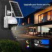 Solar Security Camerax2 Wireless Outdoor CCTV WiFi Home Surveillance System 4MP PTZ Remote 2 Way Audio Color Night Vision