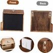 Rustic Burnt Wood Wall Mountable Restaurant Tip, Fundraising Donation Money Collection or Comment Ballot Box