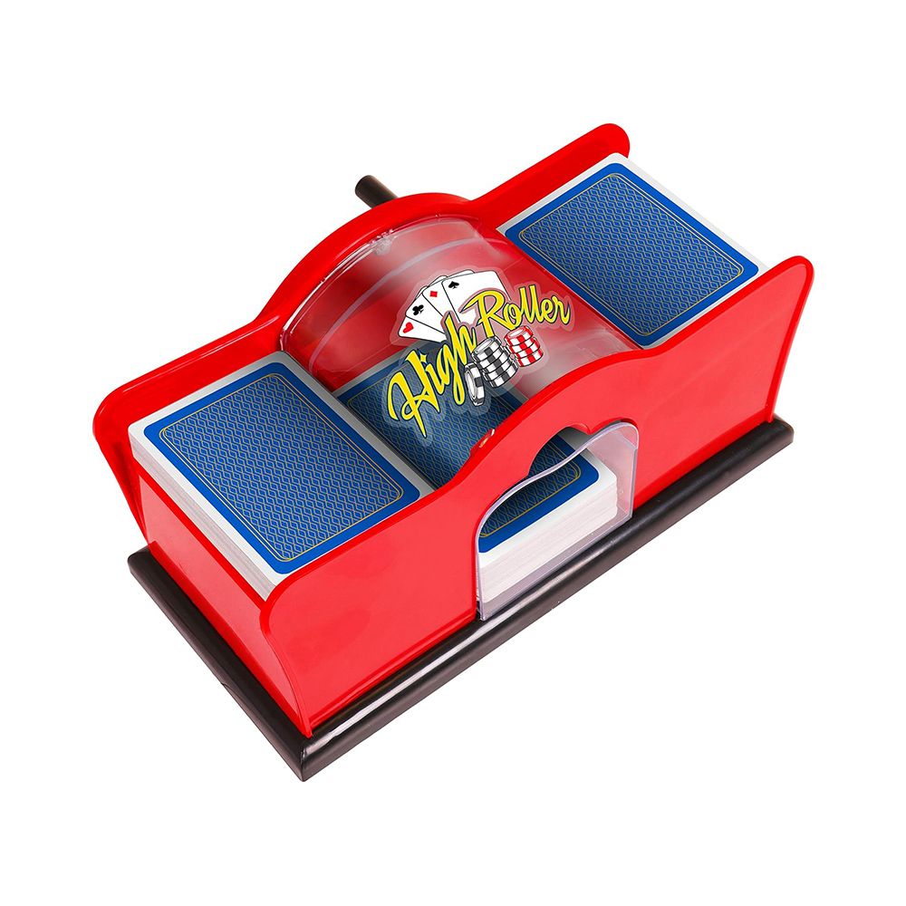 Manual Card Shuffler Deluxe for Blackjack Poker Uno Rummy War Texas Holdem Omaha Stud Mixer Machine 2 Deck Easy Use