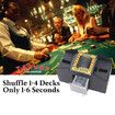 Card Shuffler 2 to 4 Deck Automatic, Battery Operated Electric Card Shuffler Machine for UNO Poker Playing Card