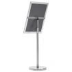 A3 Pedestal Poster Stand Silver Aluminium Alloy