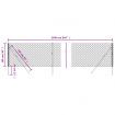 Chain Link Fence Green 1x25 m