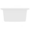 Kitchen Sink with Overflow Hole White Granite