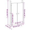 Outdoor Kitchen Doors 50x9x82 cm Solid Wood Douglas