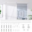 Sliding Door Hardware Kit 200 cm Steel White