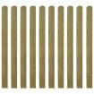 Impregnated Fence Slats 10 pcs Wood 120 cm