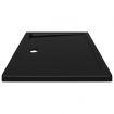 Rectangular ABS Shower Base Tray Black 80x100 cm