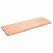 Bathroom Countertop Light Brown 140x50x4 cm Treated Solid Wood