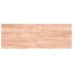 Bathroom Countertop Light Brown 140x50x4 cm Treated Solid Wood