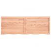 Bathroom Countertop Light Brown 140x50x4 cm Treated Solid Wood