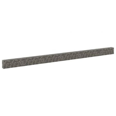 Gabion Wall with Covers Galvanised Steel 900x30x50 cm