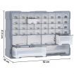 Multi-drawer Organiser with 40 Drawers 52x16x37.5 cm