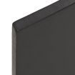 Bathroom Countertop Dark Grey 100x60x2 cm Treated Solid Wood