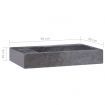 Sink Black 58x39x10 cm Marble