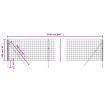 Wire Mesh Fence Green 1x25 m Galvanised Steel