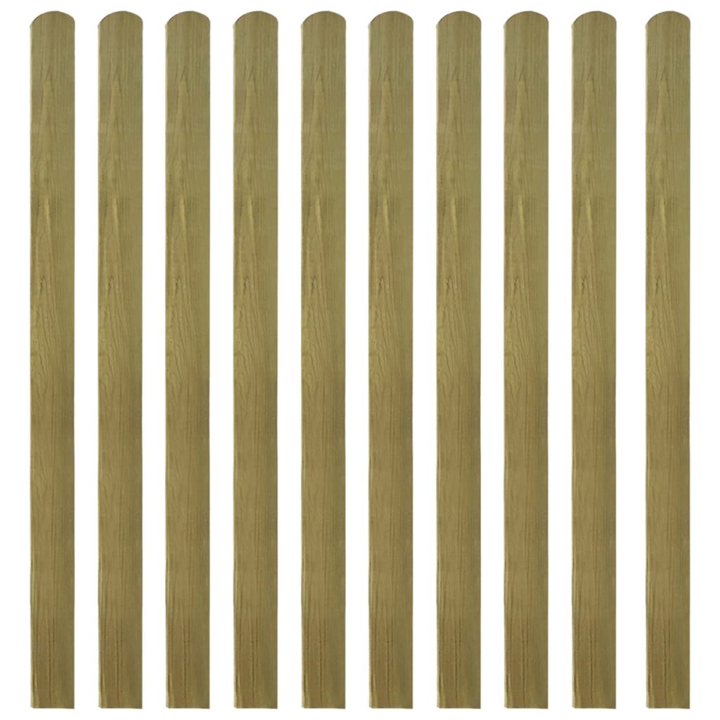 20 pcs Impregnated Fence Slats Wood 140 cm