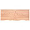 Bathroom Countertop Light Brown 160x60x4 cm Treated Solid Wood
