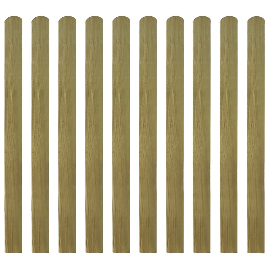 20 pcs Impregnated Fence Slats Wood 120 cm