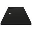 Rectangular ABS Shower Base Tray Black 70x120 cm