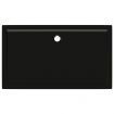 Rectangular ABS Shower Base Tray Black 70x120 cm