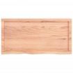 Bathroom Countertop Light Brown 100x50x6 cm Treated Solid Wood