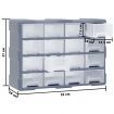 Multi-drawer Organiser with 16 Middle Drawers 52x16x37 cm