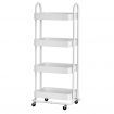Artiss Storage Trolley Kitchen Cart 4 Tiers White